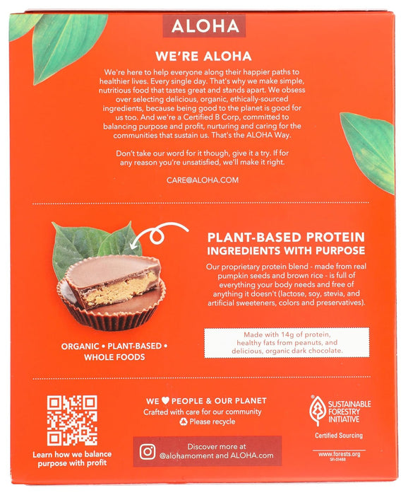 ALOHA Organic Plant Based Protein Bars Peanut Butter Cup 1.98 OZ