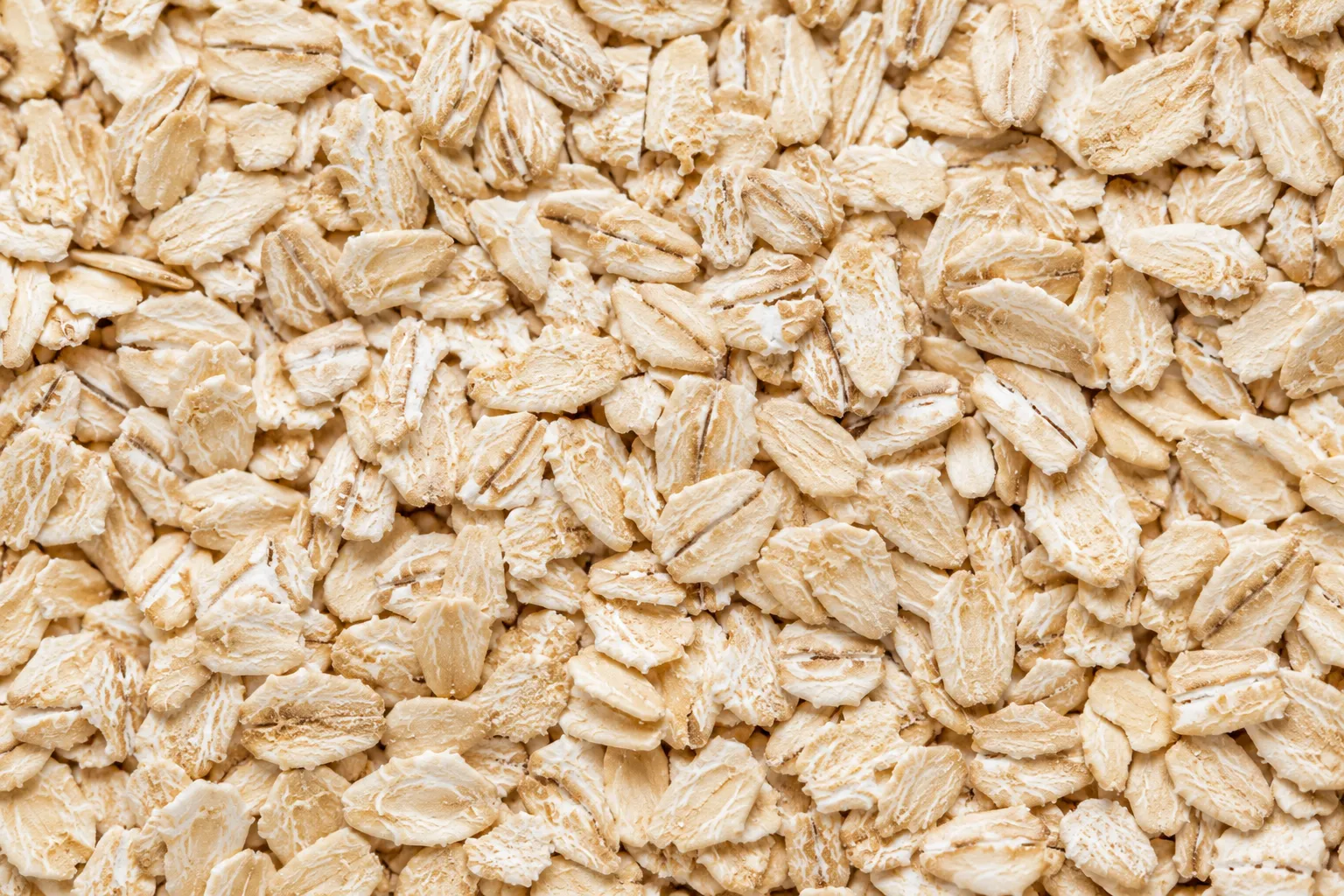 Close-up texture of organic rolled oats